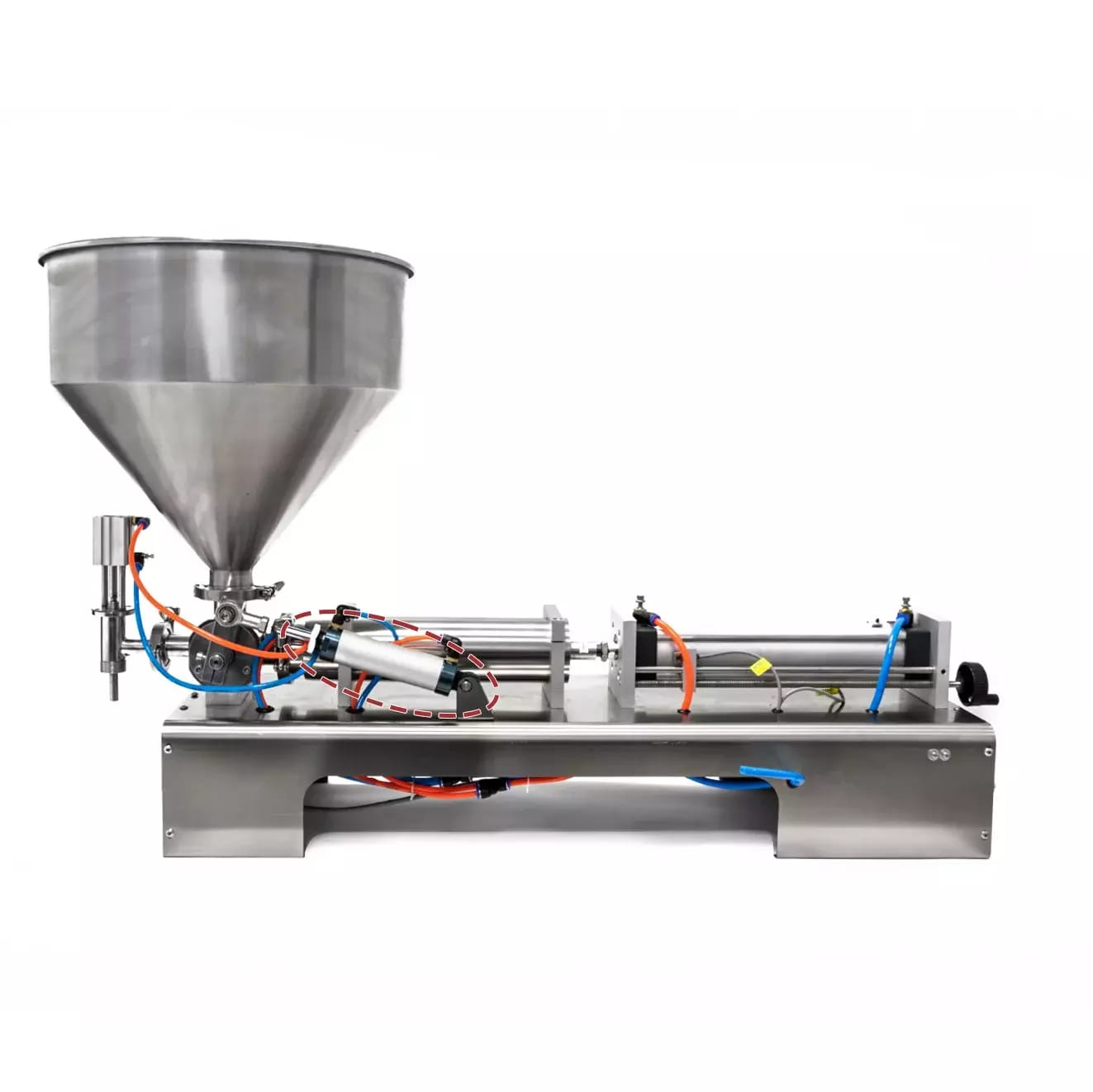 Cylindre pneumatique MAL32x75 commande de valve pour le remplissage pneumatique de substances pâteuses et liquides 50 - 1000 ml – 2