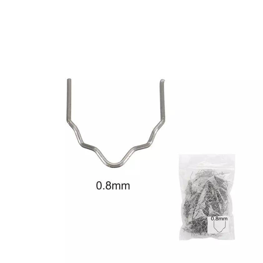 Agrafes pour agrafeuse plastique - type V coin 0,8 mm, 100pcs