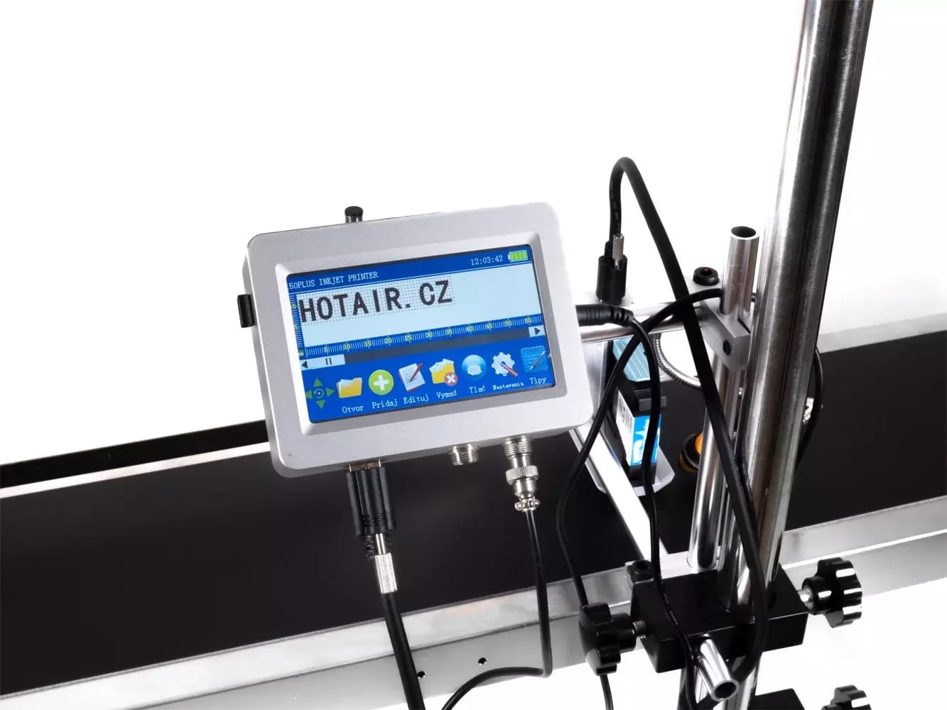 Imprimante à jet d'encre YAOMATEC TIJ avec tapis roulant pour l'impression d'emballages, de bouteilles et de boîtes – 2