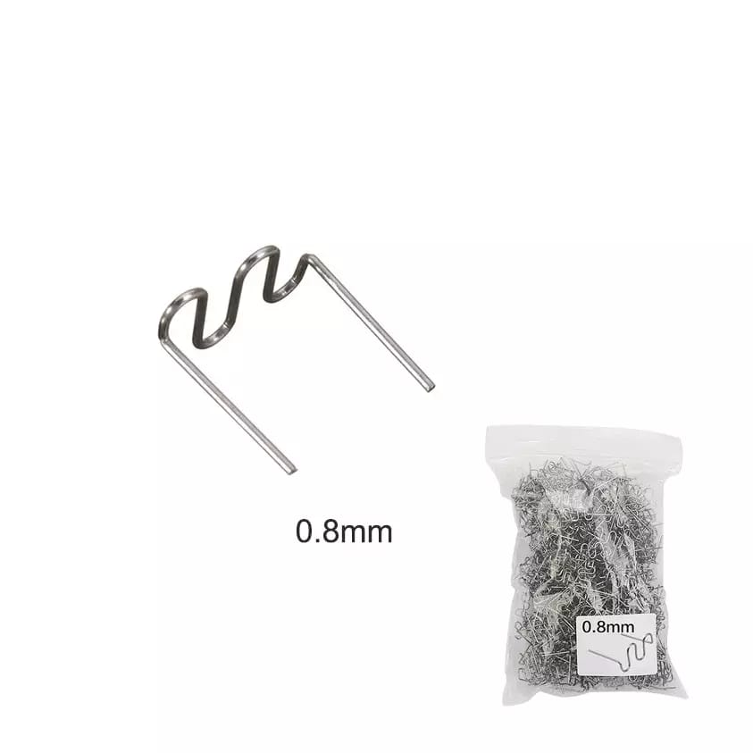 Agrafes pour agrafeuse plastique - laine plate esso 0,8 mm, 100pcs