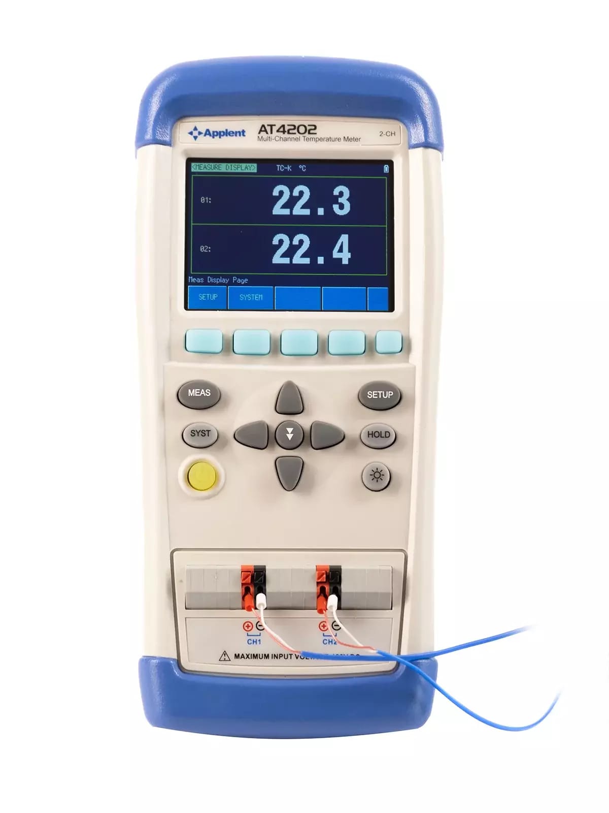 Applent AT4202 enregistreur de données et thermomètre à thermocouple à deux canaux – 2