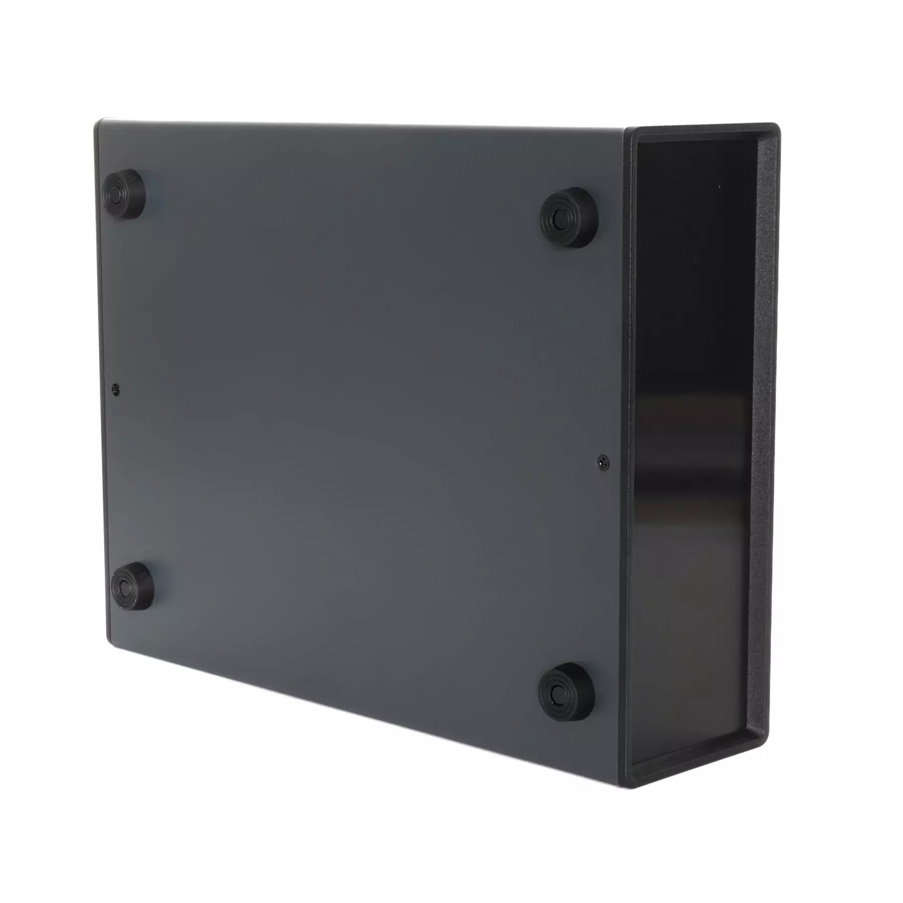 Boite DIY métal/plastique 4 pièces pour électronique 282x80x220mm - noir – 2