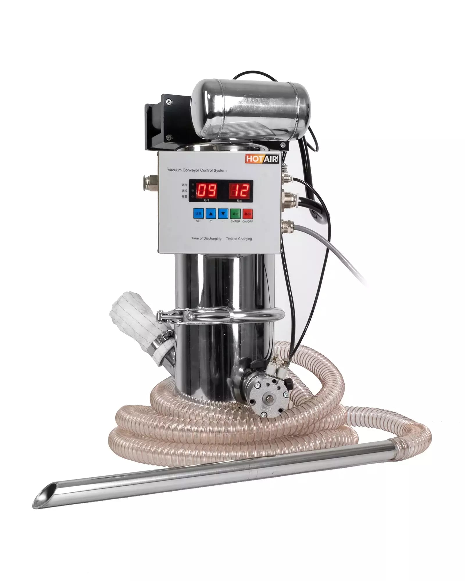 Convoyeur vertical sous vide QVC-1 pour matériaux en vrac et poussiéreux 350kg/h
