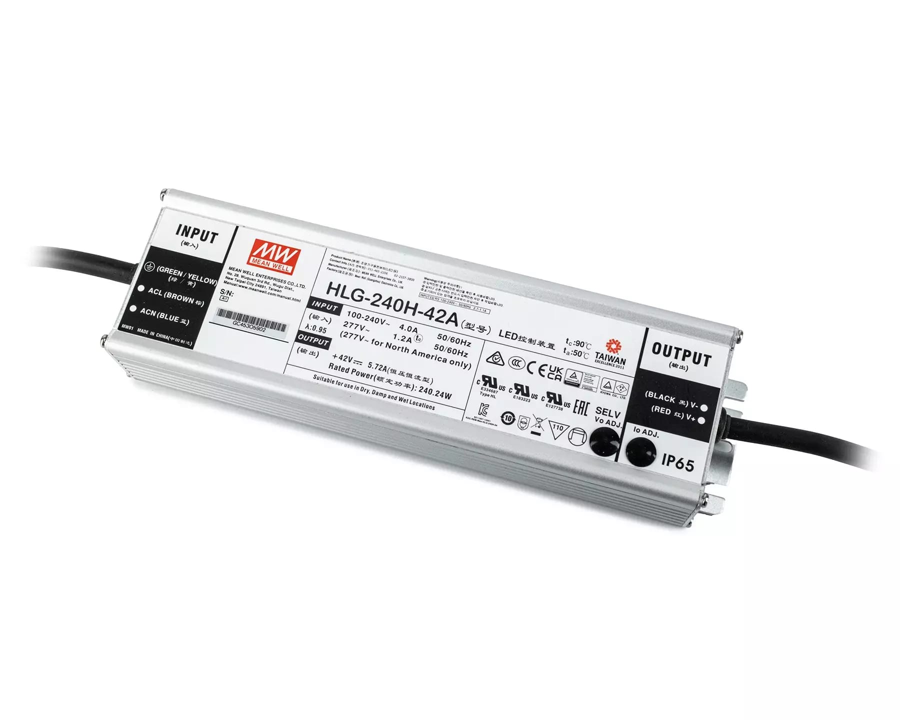 Alimentation Mean Well HLG-240H-42A - 240W