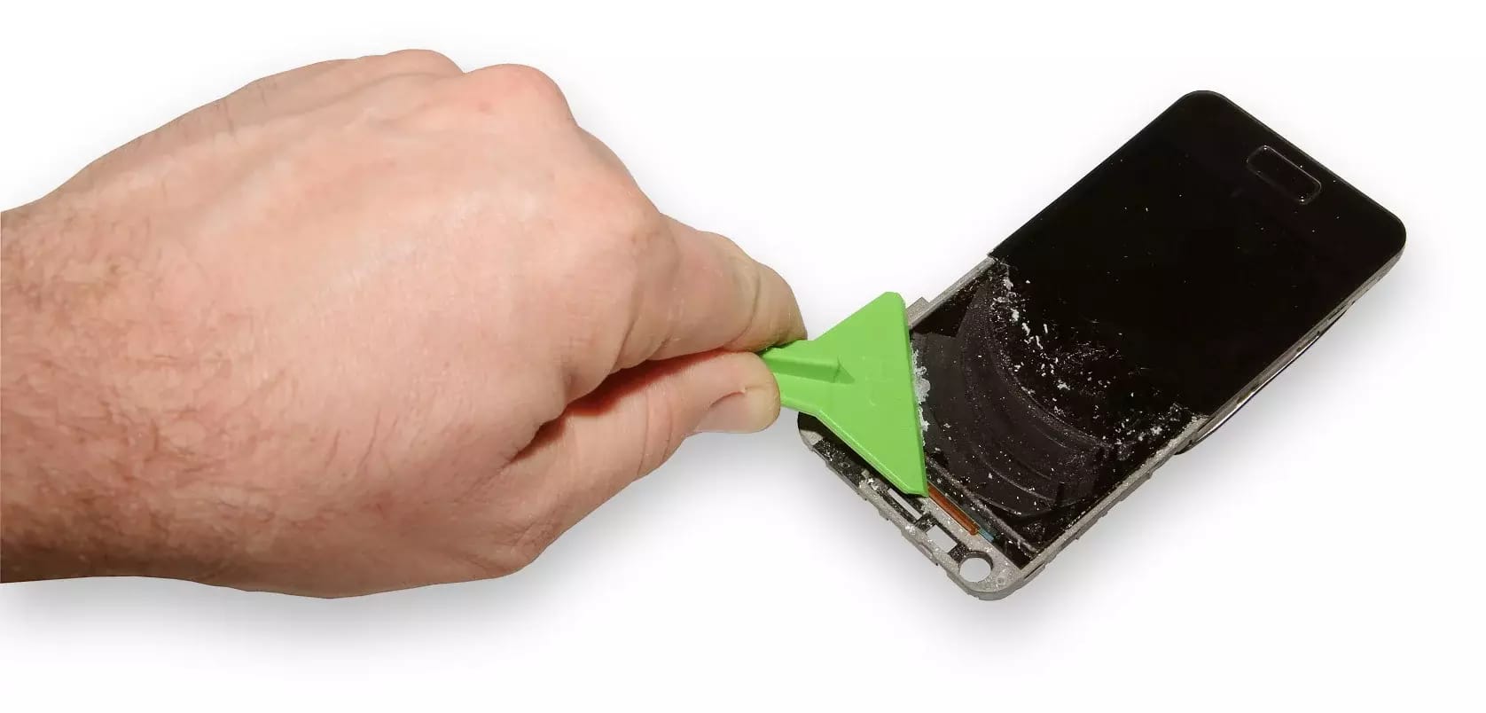 Grattoir pour enlever les résidus d'adhésif sur le LCD – 2