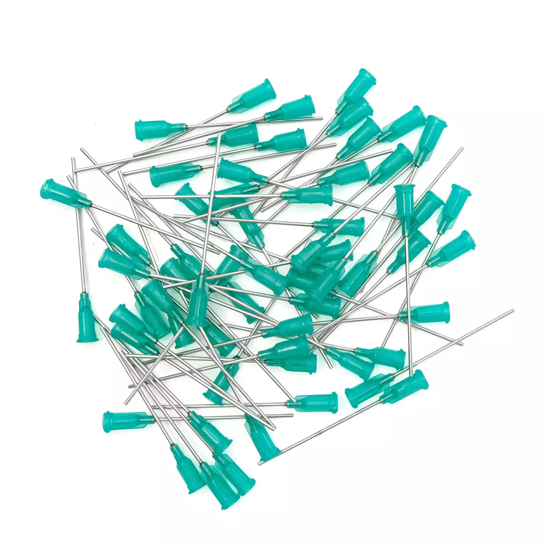 Aiguilles de distribution collées avec canule en acier inoxydable 48mm vert 18G 50pcs