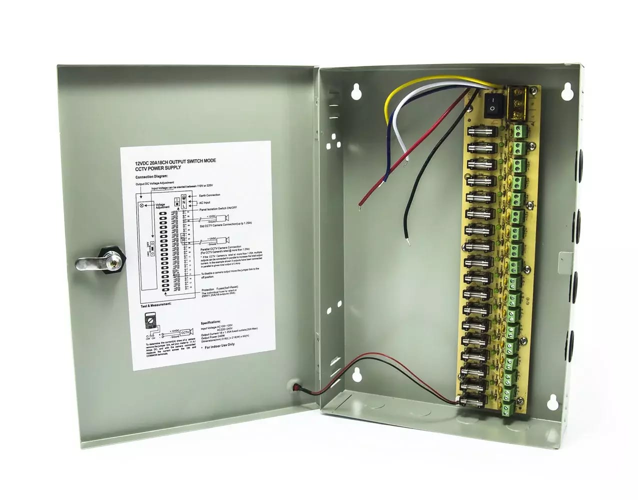 Armoire d'alimentation pour les modules d'alimentation, jusqu'à 18 sorties protégées – 2