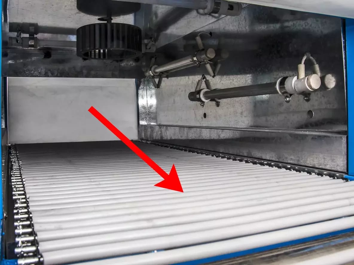 Bande de silicone pour convoyeur à tunnel de rétraction 1m – 2