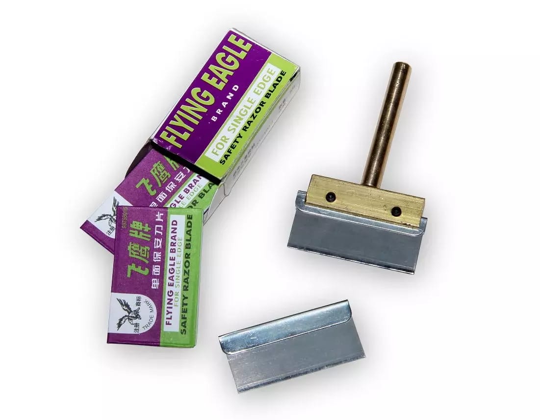 Lame de rechange pour la microsoudeuse KS-60R pour le grattage de l'adhésif sur les LCD scotchés – 2