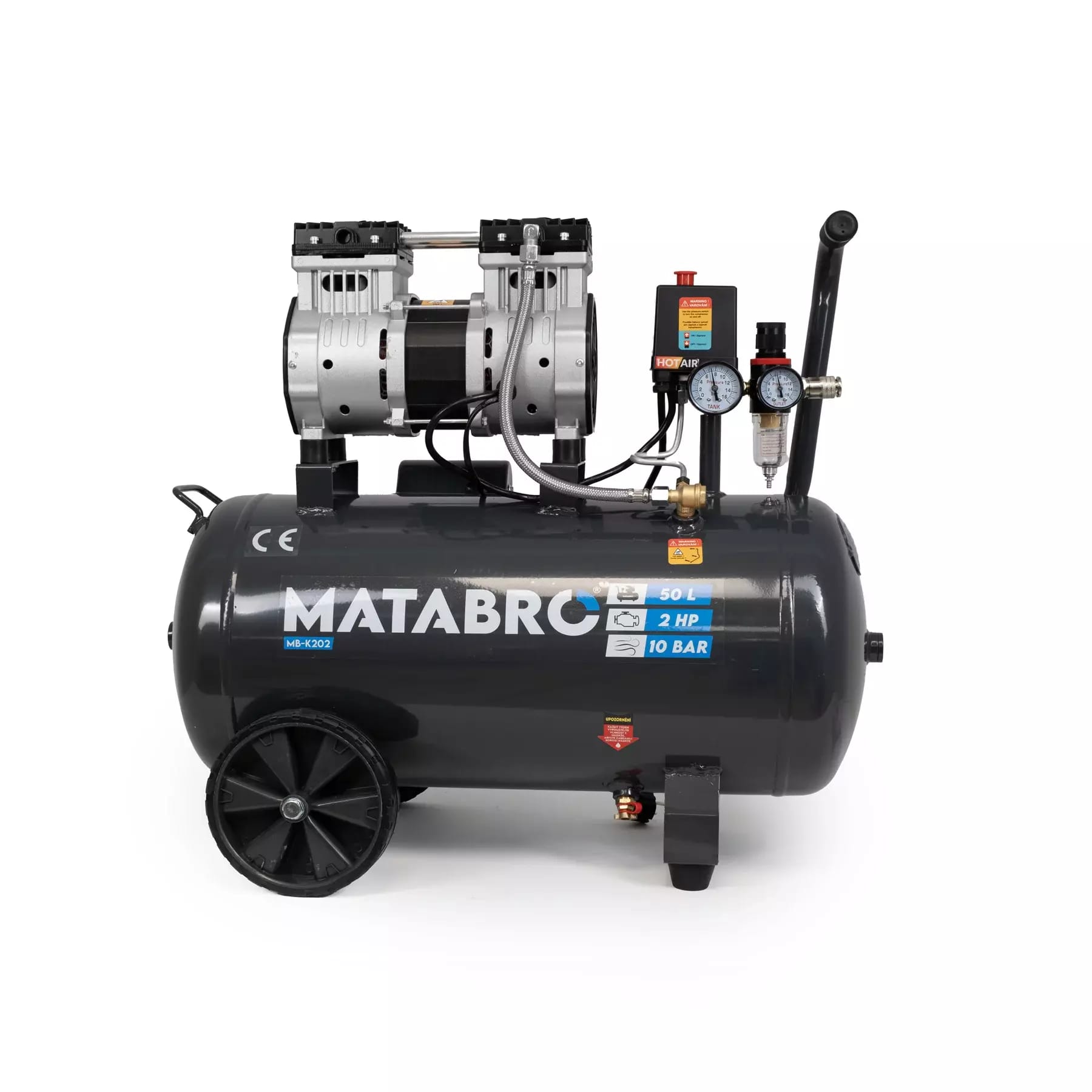 Compresseur sans huile Matabro MB-K202 - 50l, 230V, 1500W